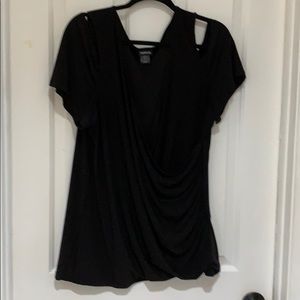 Plus size black shirt